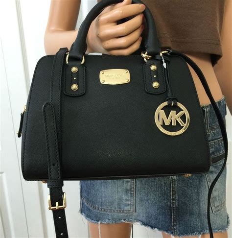 michael kors mk saffiano leather satchel crossbody|Michael Kors saffiano wallet black.